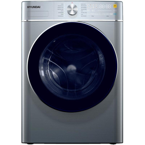 Стиральная машина Hyundai WMD9413 класс: B загр.фронтальная макс.:10кг (с сушкой) темно-серебристый инвертер