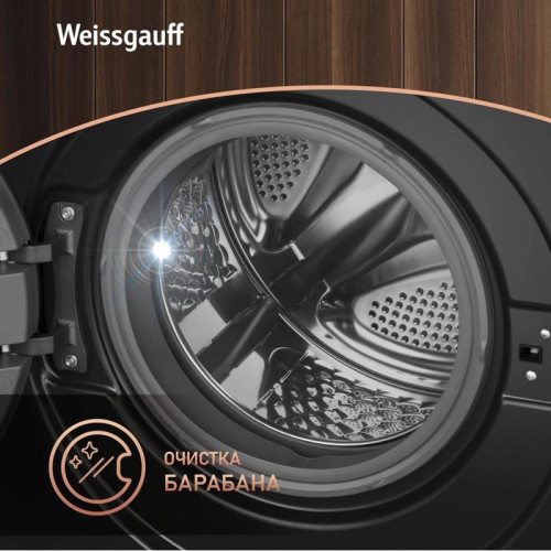 Стиральная машина Weissgauff WM 45126 Steam Direct Drive класс: A+++ загр.фронтальная макс.:6кг черный инвертер