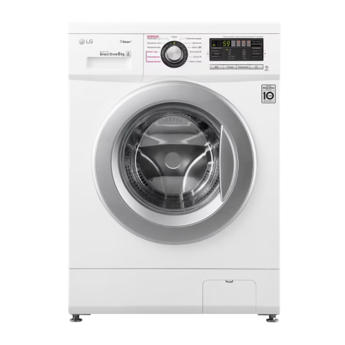Стиральная машина LG F12M7NDS1 класс: A загр.фронтальная макс.:6кг белый инвертор