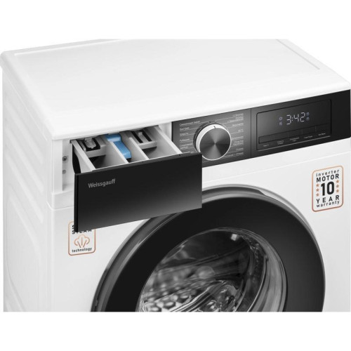Стиральная машина Weissgauff WM 45610 Inverter Steam класс: A+++ загр.фронтальная макс.:6кг белый инвертор