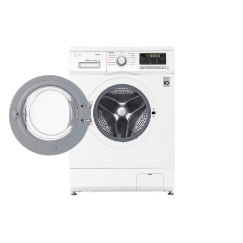Стиральная машина LG/ Стиральная машина LG, отдельностоящая, ВхШхГ 850х600х360 мм, загрузка 4 кг, 1000 об/мин, LED дисплей, инверторный мотор с прямым приводом, пар, отсрочка старта, энергоэффективность А, цвет белый
