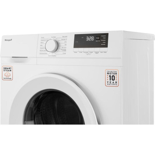 Стиральная машина Weissgauff WM 46127 DC Inverter Steam класс: A+++ загр.фронтальная макс.:7кг белый инвертер