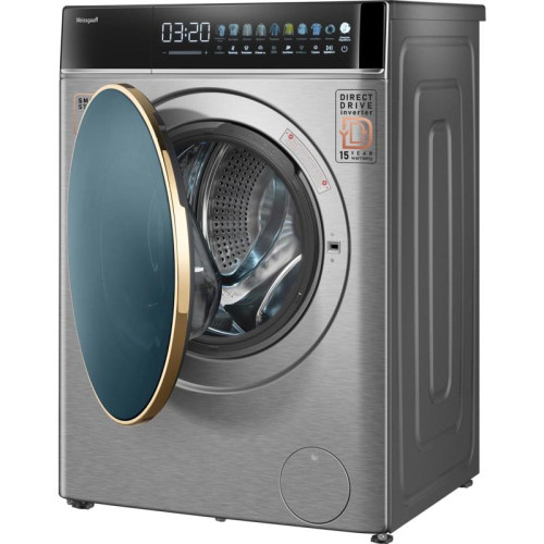Стиральная машина Weissgauff WMD 58411 Direct Drive Inverter Premium Steam Stee загр.фронтальная макс.:11кг (с сушкой) нержавеющая сталь