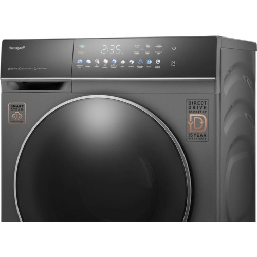 Стиральная машина Weissgauff WMD 62210 Direct Drive Touch Inverter Steam класс: B загр.фронтальная макс.:10.5кг (с сушкой) серый инвертор