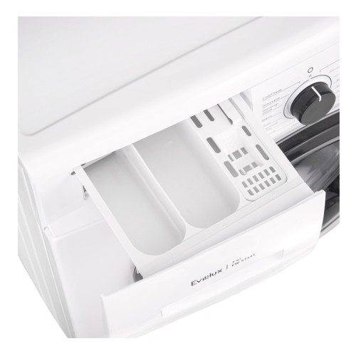 Отдельностоящая стиральная машина Evelux с фронтальной загрузкой 7 кг,отжим 1400 об/мин,цифровой дисплей, 15 программ, энергопотребление А+++