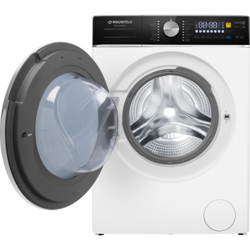 Стиральная машина Maunfeld MFWD14106WH03 с сушкой, фронтальная, 84.7х50х60 см, 10 кг, 1400 об.мин, белый цвет