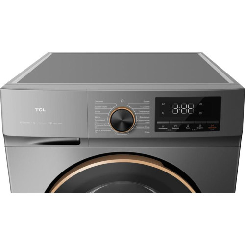 Стиральная машина TCL TWRP-1108W12G2 класс: A+++ загр.фронтальная макс.:8кг серый инвертор