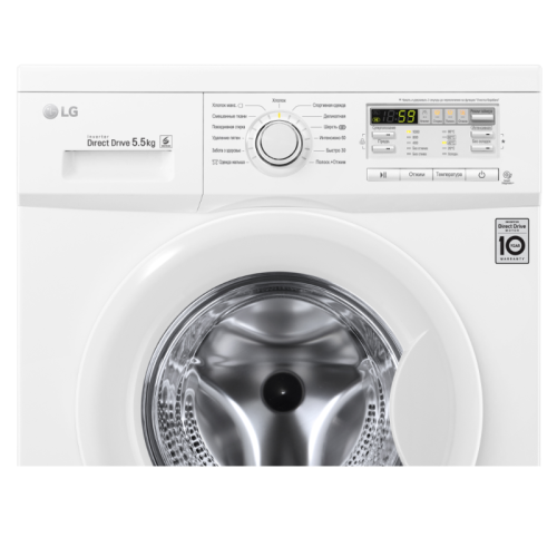 Стиральная машина LG F10B8MD класс: A загр.фронтальная макс.:5.5кг белый инвертер