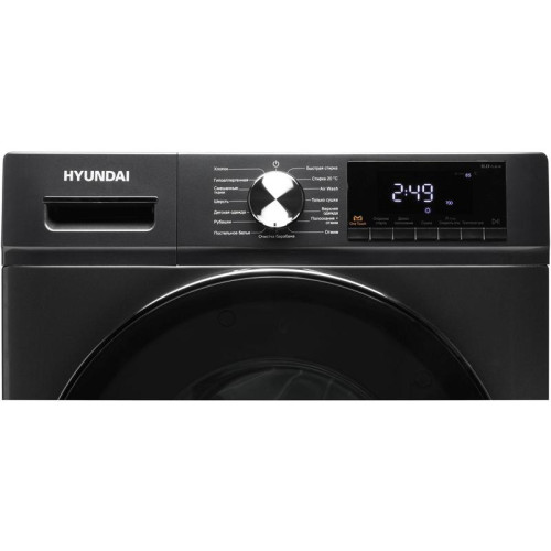 Стиральная машина Hyundai WFD8401 класс: B загр.фронтальная макс.:8кг (с сушкой) темно-серый инвертер