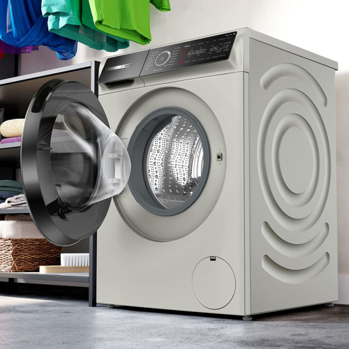 Отдельностоящая стиральная машина BOSCH WGB2440XME 8-Series,полноразмерная стиральная машина,загрузка 9кг, 1400 об/мин.,габариты:845 x 598 x 590 мм., мотор EcoSilence Drive, 4D Wash System,Easy Start Guide,AquaStop®, цвет Silver Inox
