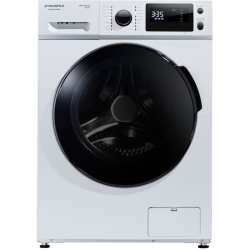 Стиральная машина MAUNFELD MFWM1586WH с инверторным мотором, Количество режимов стирки: 15, Управление: электронное c LCD дисплеем, Максимальная загрузка белья для стирки, кг: 8, Функия пара, Максимальная скорость вращения при отжиме, об/мин: 1800, (Ш*Г*В