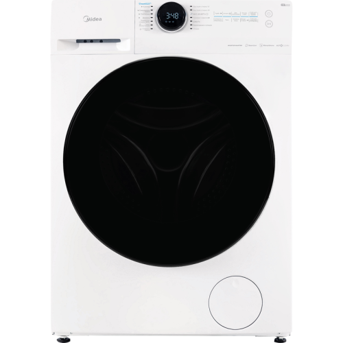 Cтиральная машина Midea/ Максимальная загрузка: 12 кг, Макс. Скорость отжима: 1400 об/мин., Инверторный мотор, Электронное управление + Дисплей, Программ: 18, габариты (ВхШхГ), мм: 850х595х595
