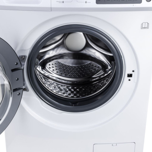 Стиральная машина MAUNFELD MFWM1586WH с инверторным мотором, Количество режимов стирки: 15, Управление: электронное c LCD дисплеем, Максимальная загрузка белья для стирки, кг: 8, Функия пара, Максимальная скорость вращения при отжиме, об/мин: 1800, (Ш*Г*В