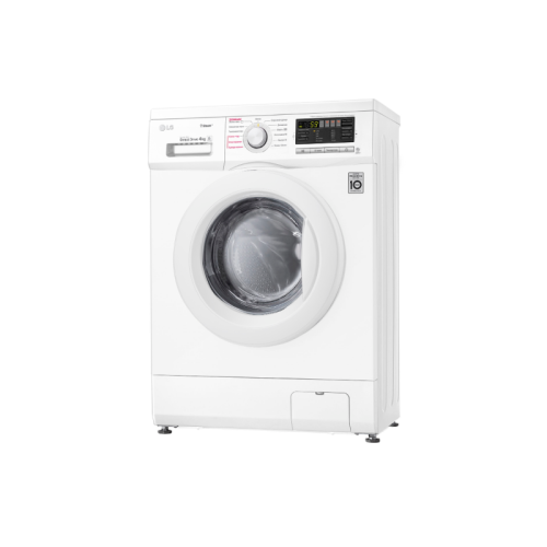 Стиральная машина LG/ Стиральная машина LG, отдельностоящая, ВхШхГ 850х600х360 мм, загрузка 4 кг, 1000 об/мин, LED дисплей, инверторный мотор с прямым приводом, пар, отсрочка старта, энергоэффективность А, цвет белый