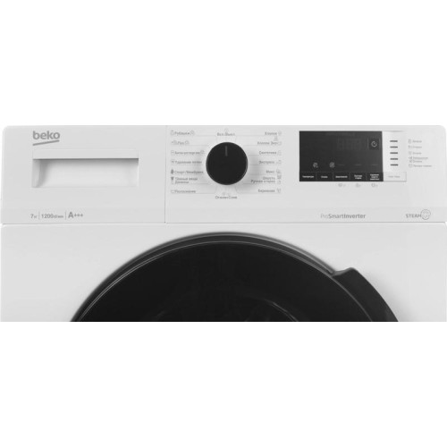 Стиральная машина Beko WSPE7612W класс: A загр.фронтальная макс.:7кг белый инвертер