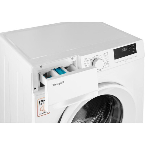 Стиральная машина Weissgauff WM 46106 Steam класс: A+ загр.фронтальная макс.:6кг белый Стиральная машина Weissgauff WM 46106 Steam класс: A+ загр.фронтальная макс.:6кг белый