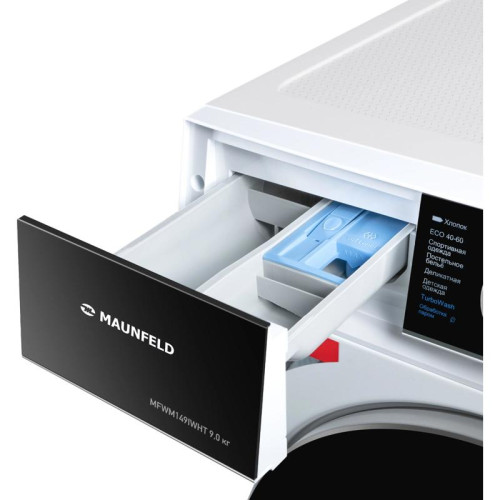 Стиральная машина Maunfeld MFWM149IWHT класс: A+++ загр.фронтальная макс.:9кг белый инвертор
