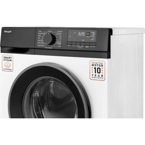Стиральная машина Weissgauff WM 45127 DC Inverter Steam загр.фронтальная макс.:7кг белый