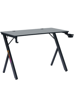 Defender Игровой стол AroX подвес кружк+гарн,черн,МДФ,RGB