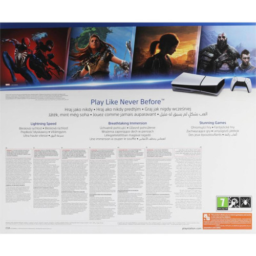 Игровая консоль PlayStation 5 Slim CFI-2016A01Y белый/черный