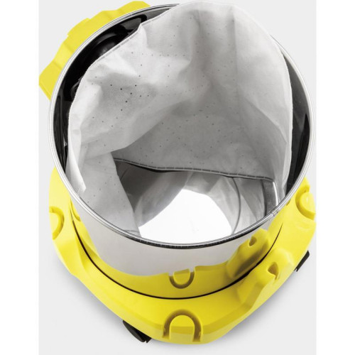 Строительный пылесос Karcher WD 2 Plus S V-15/4/18 1000Вт (уборка: сухая/сбор воды) желтый