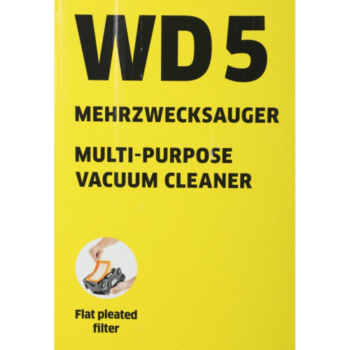 Строительный пылесос Karcher WD 5 S V-25/5/22 1100Вт (уборка: сухая/сбор воды) желтый