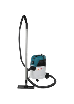 Строительный пылесос Makita VC2512L 1000Вт (уборка: сухая/влажная) серый