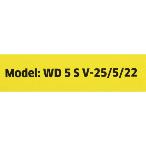 Строительный пылесос Karcher WD 5 S V-25/5/22 1100Вт (уборка: сухая/сбор воды) желтый