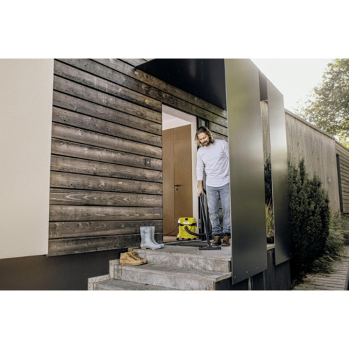 Строительный пылесос Karcher WD 2 Plus V-12/4/18 1000Вт (уборка: сухая/сбор воды) желтый
