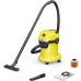 Строительный пылесос Karcher WD 3 V-17/4/20 1000Вт (уборка: сухая/сбор воды/выдув) желтый