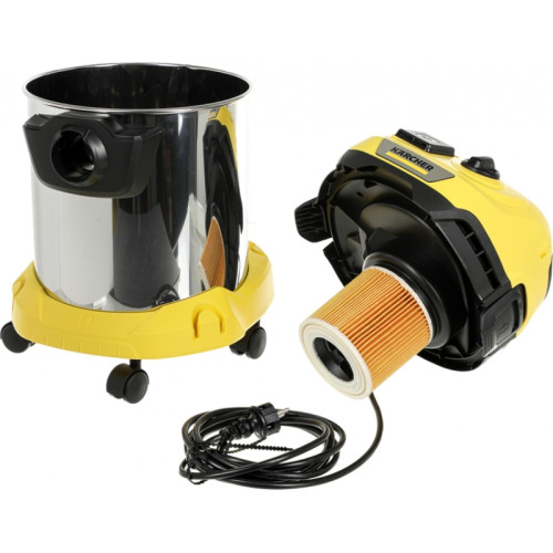 Строительный пылесос Karcher WD 3 P S V-17/4/20 1000Вт (уборка: сухая/сбор воды) желтый