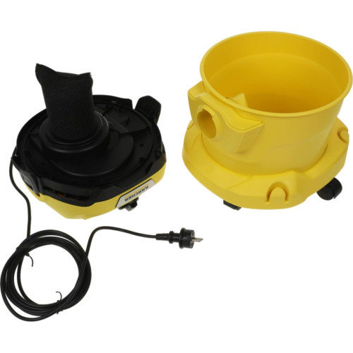 Строительный пылесос Karcher WD 2 Plus V-12/4/18 1000Вт (уборка: сухая/сбор воды) желтый