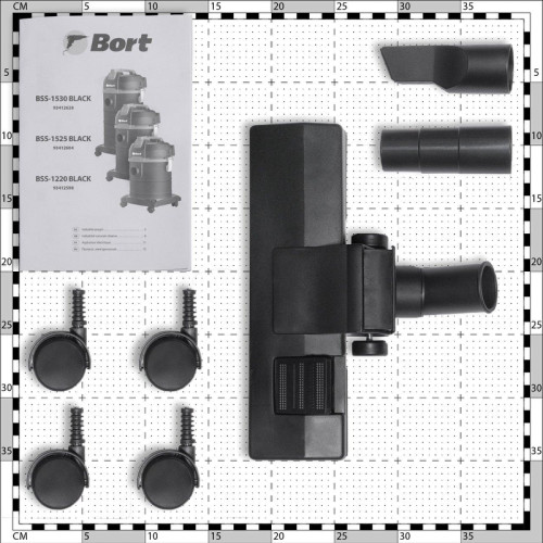 Строительный пылесос Bort BSS-1530 1500Вт (уборка: сухая/влажная) черный Строительный пылесос Bort BSS-1530 1500Вт (уборка: сухая/влажная) черный