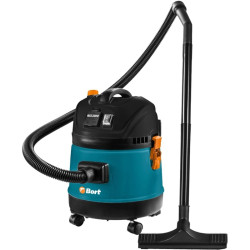 Строительный пылесос Bort BSS BSS-1220-M 1200Вт (уборка: сухая/сбор воды) синий