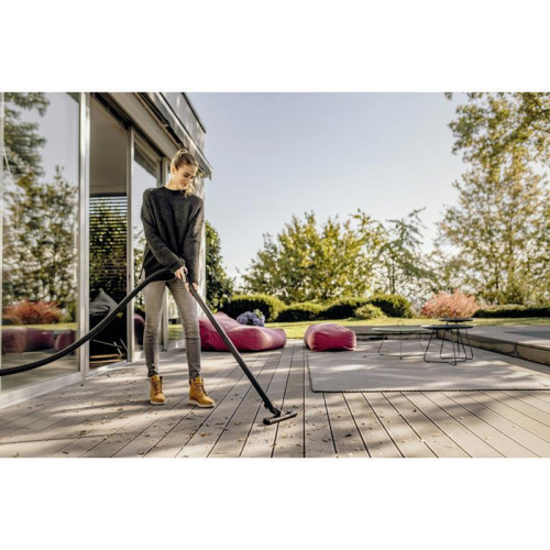 Строительный пылесос Karcher WD 2 Plus S V-15/4/18 1000Вт (уборка: сухая/сбор воды) желтый