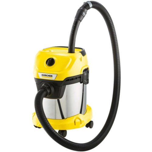 Строительный пылесос Karcher WD 3 S V-15/4/20 1000Вт (уборка: сухая/сбор воды) желтый Строительный пылесос Karcher WD 3 S V-15/4/20 1000Вт (уборка: сухая/сбор воды) желтый