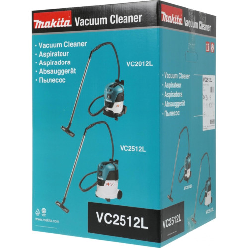 Строительный пылесос Makita VC2512L 1000Вт (уборка: сухая/влажная) серый