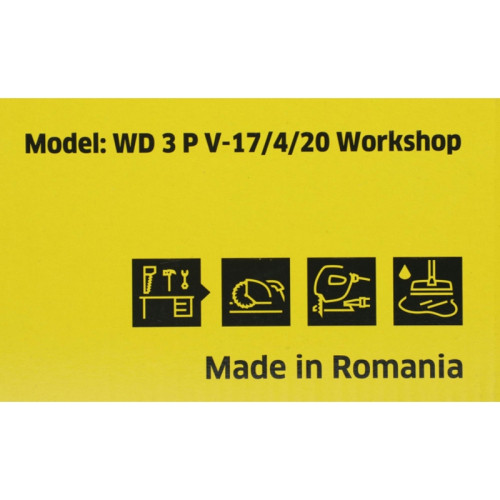 Строительный пылесос Karcher WD 3 P V-17/4/20 Workshop 1000Вт (уборка: сухая/сбор воды/выдув) желтый Строительный пылесос Karcher WD 3 P V-17/4/20 Workshop 1000Вт (уборка: сухая/сбор воды/выдув) желтый