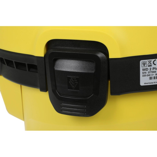 Строительный пылесос Karcher WD 2 Plus V-12/4/18 1000Вт (уборка: сухая/сбор воды) желтый