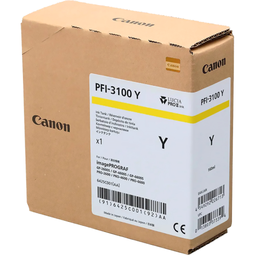 Картридж/ CANON INK PFI-3100 YELLOW