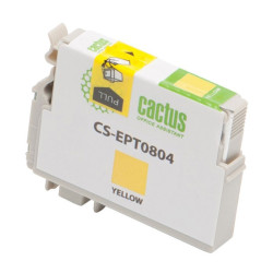 -/ Картридж струйный Cactus CS-EPT0804 T0804 желтый (11.4мл) для Epson Stylus Photo P50/PX650/PX660/PX7