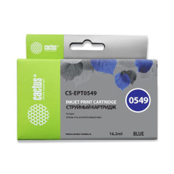 -/ Картридж струйный Cactus CS-EPT0549 T0549 синий (16.2мл) для Epson Stylus Photo R800/R1800