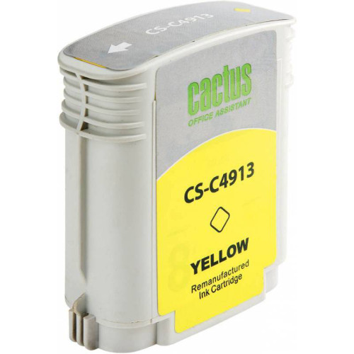 -/ Картридж струйный Cactus CS-C4913 №82 желтый (72мл) для HP DJ 500/800C