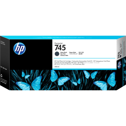 Картридж/ HP 745 300-ml Matte Black Ink Cartridge