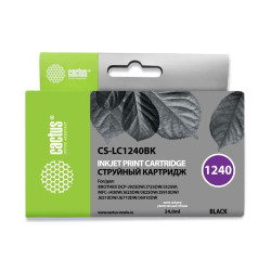 -/ Картридж струйный Cactus CS-LC1240BK черный (24мл) для Brother MFC-J6510/6910DW