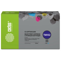 -/ Картридж струйный Cactus CS-EPT693200 T6932 голубой (350мл) для Epson SureColor SC-T3000/T3070/T3200