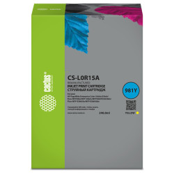 -/ Картридж струйный Cactus CS-L0R15A 981Y желтый (240мл) для HP PageWide Enterprise Color 556dn/556xh/