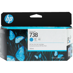 Картридж/ HP 738 130-ml Cyan DesignJet Ink Cartridge