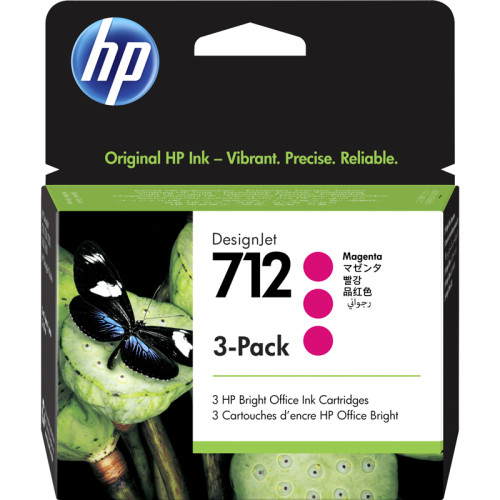 Набор картриджей/ HP 712 3-Pack 29-ml Magenta DesignJet Ink Cartridge