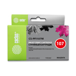 -/ Картридж струйный Cactus CS-PFI107M пурпурный (130мл) для Canon IP iPF670/iPF680/iPF685/iPF770/iPF78